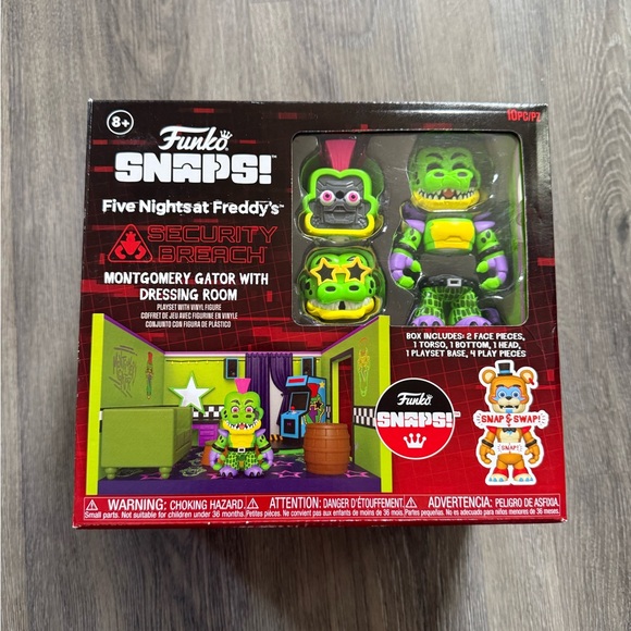 FNAF Snaps! Montgomery Gator Playset Dressing – Funko – Neuf